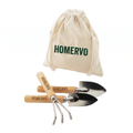HOMERVO 3-Piece Garden Hand Tool Set with Storage Bag